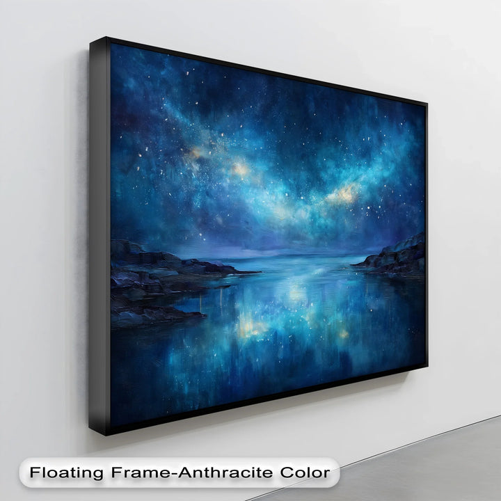 Celestial Coastline – Dreamy Galaxy Sky Reflection Canvas Print - MyPhotoStation