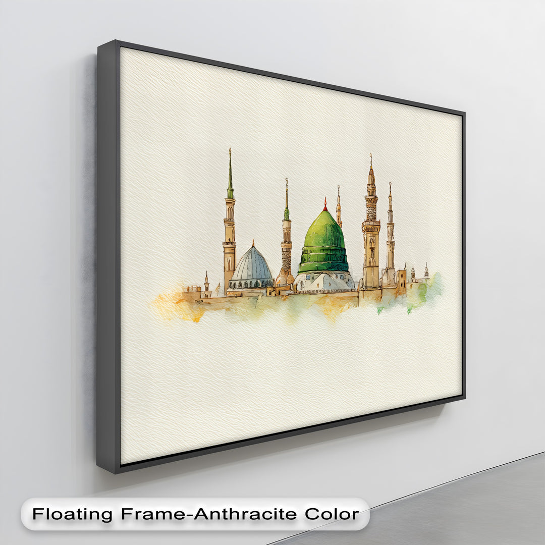 Al-Masjid an-Nabawi - Islamic Canvas Print