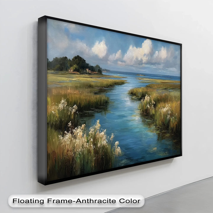 Tranquil Waters – Coastal Marshland Landscape Canvas Print - MyPhotoStation