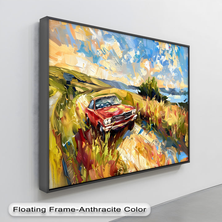 Red Muscle Car – Car Canvas Print