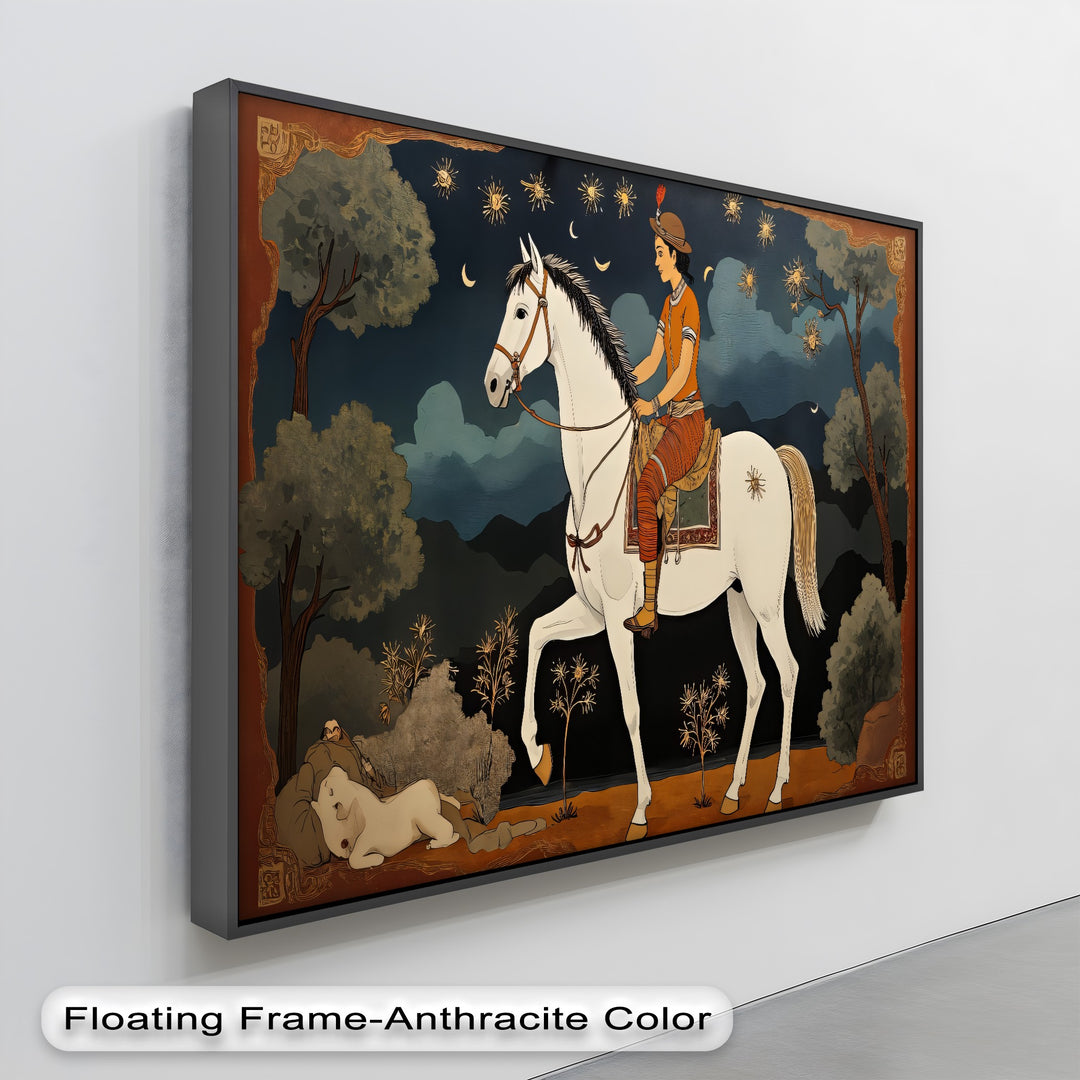 Moonlit Rider – Persian Canvas Print