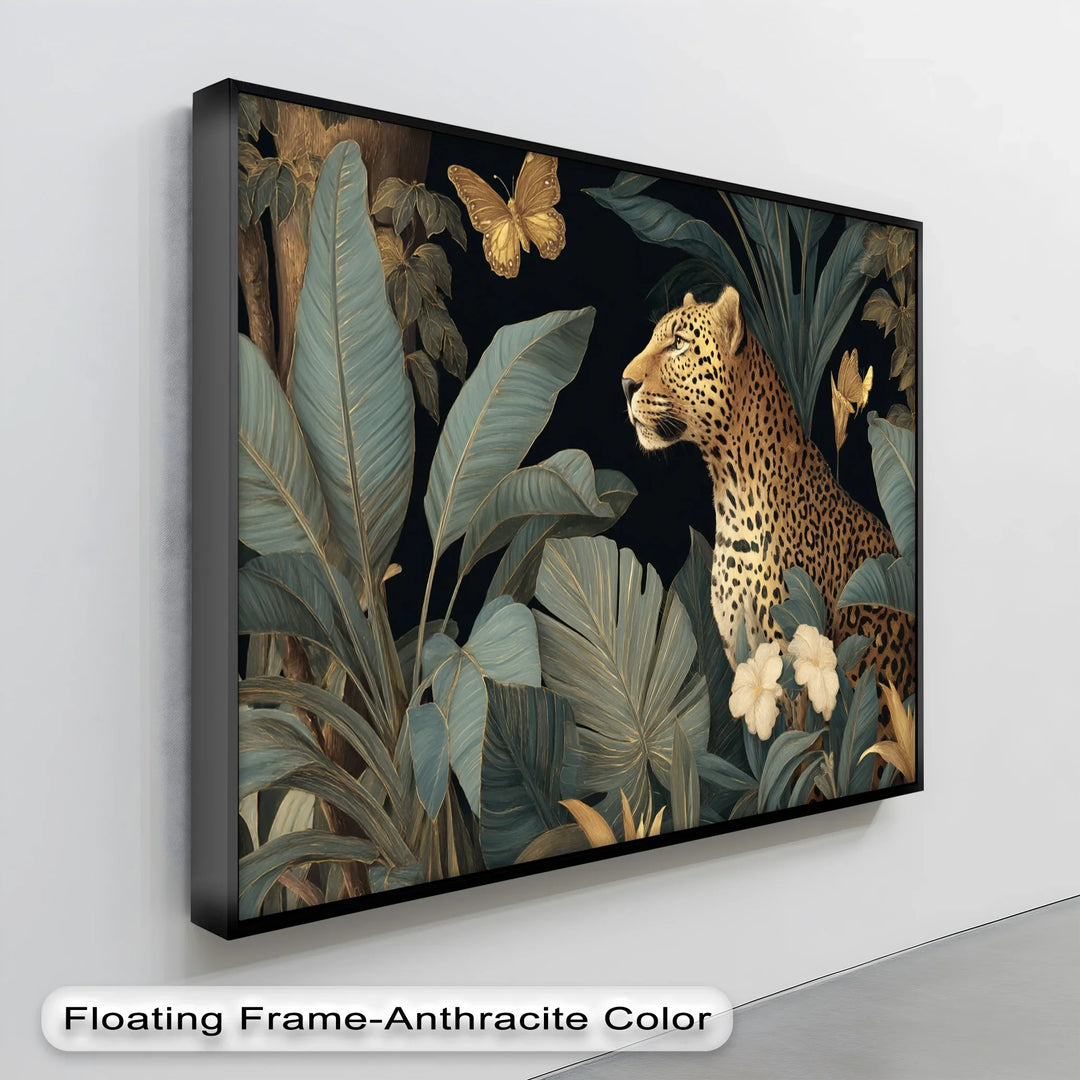 Golden Leopard in Lush Jungle – Canvas Print - MyPhotoStation