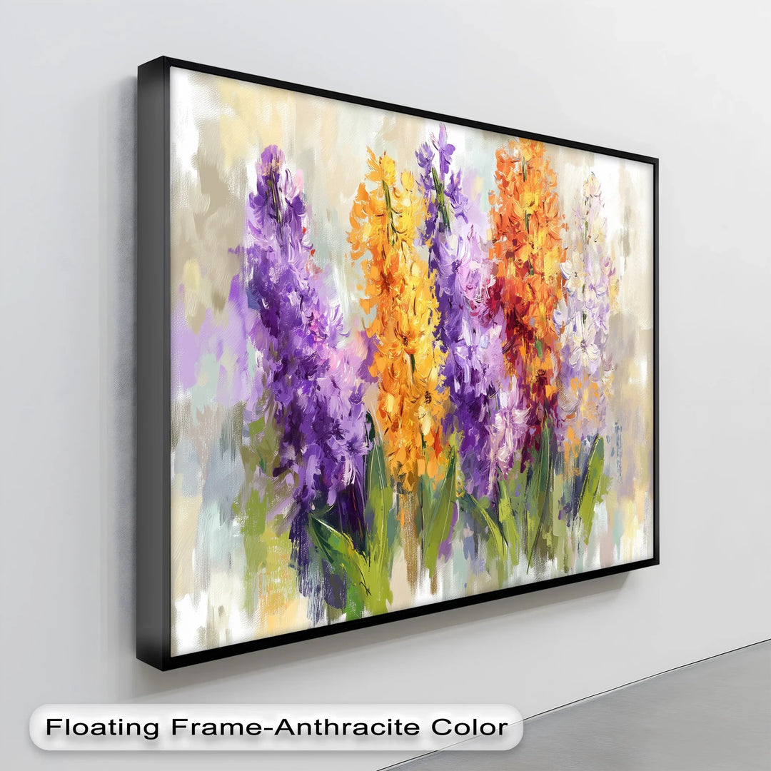 Spring Chorus – Vibrant Hyacinth Flower Bouquet Canvas Print - MyPhotoStation