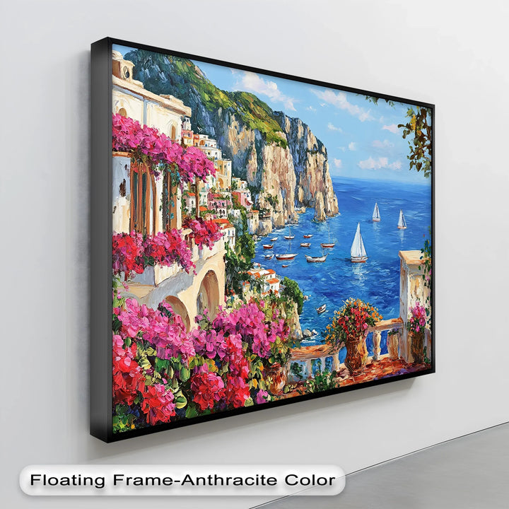 Capri Dreamscape – Mediterranean Coastline Canvas Print - MyPhotoStation