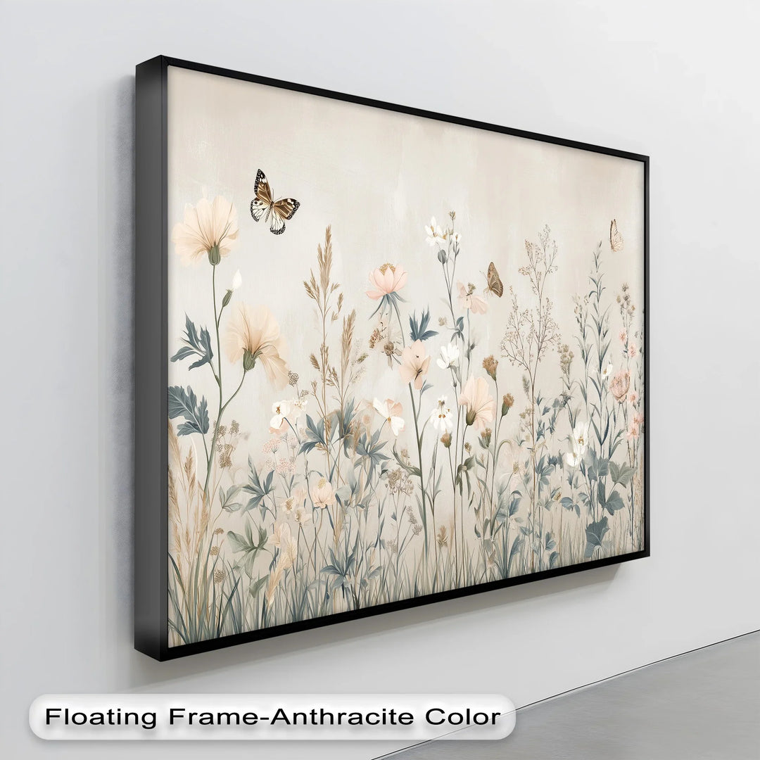 Whispers of Wildflowers – Soft Botanical Meadow Canvas Print - MyPhotoStation