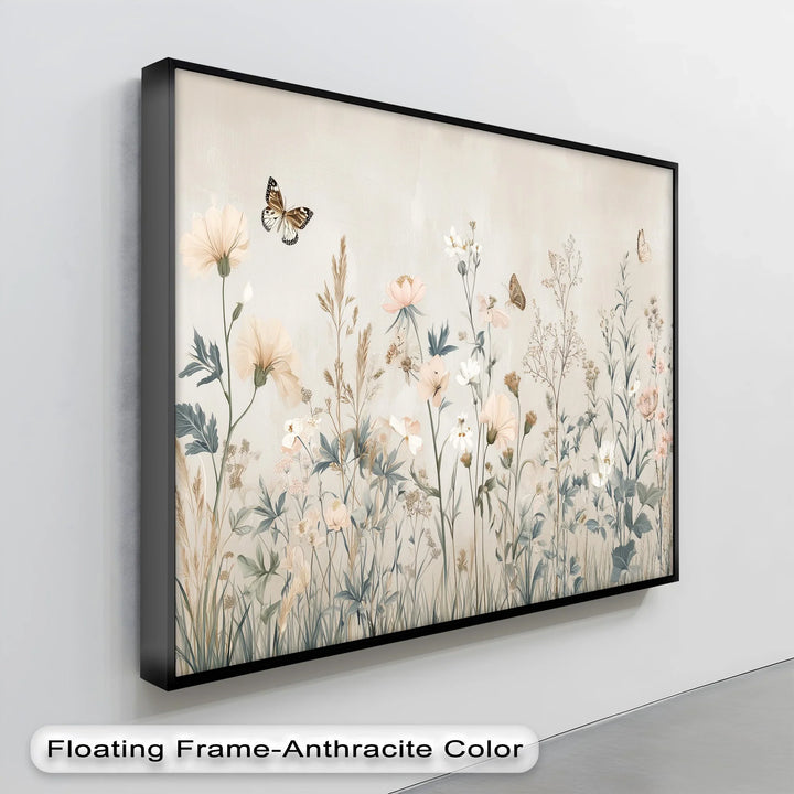 Whispers of Wildflowers – Soft Botanical Meadow Canvas Print - MyPhotoStation