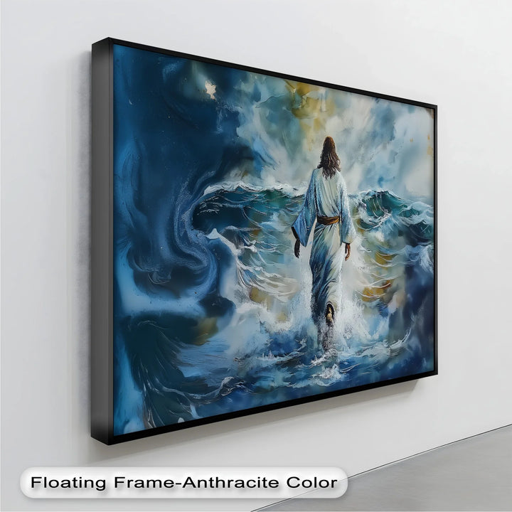 Divine Courage – Jesus Walking on Water Canvas Print - MyPhotoStation