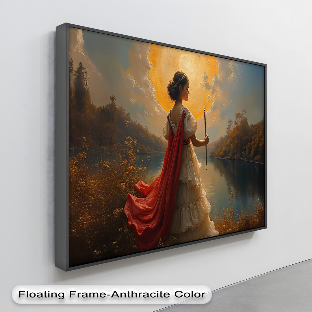 Sunlit Goddess – Mythological Fantasy Canvas Wall Art | Canvas Artwork