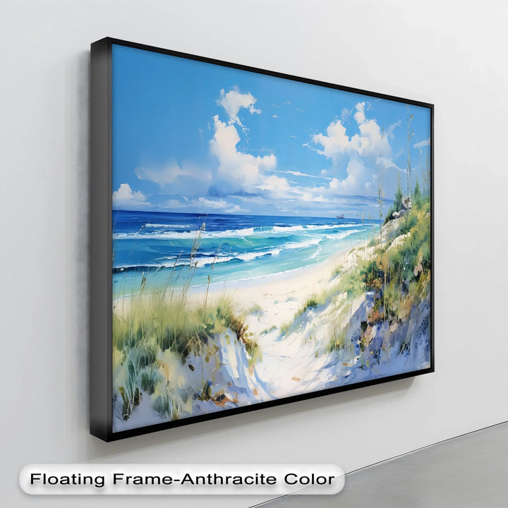 Coastal Calm – Tranquil Seaside Dunes Canvas Print - MyPhotoStation