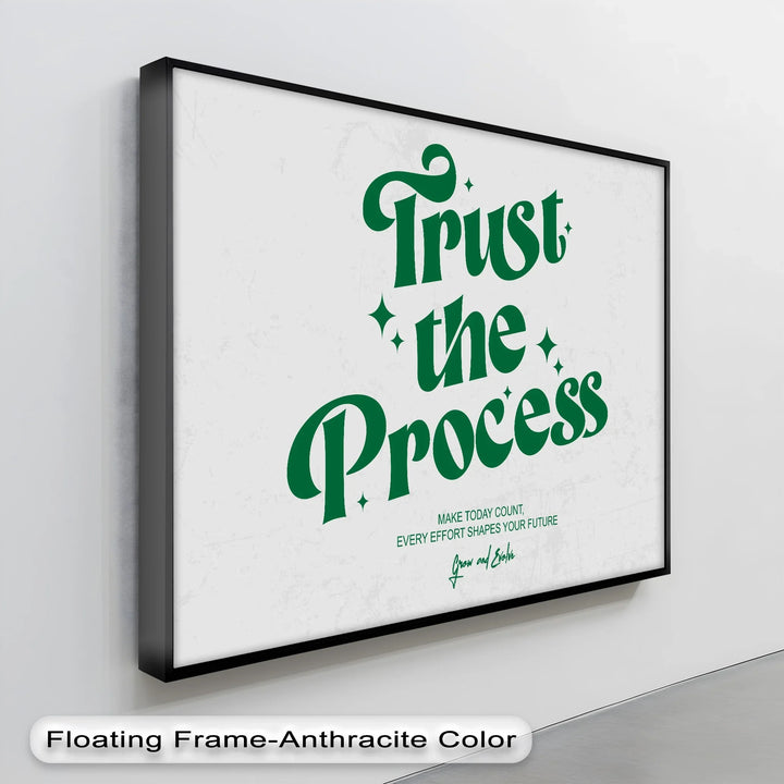 Trust the Process – Motivational Retro-Inspired Canvas Print