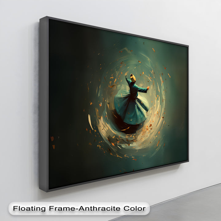 Whirl of the Soul – Sufi Dervish Spiritual Canvas Print