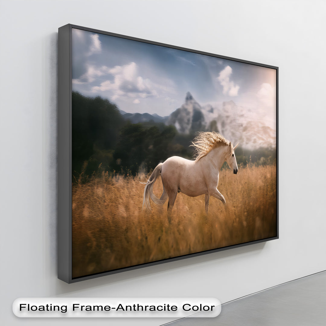 Regal Gaze – Chestnut Horse with Intense Stare Canvas Print