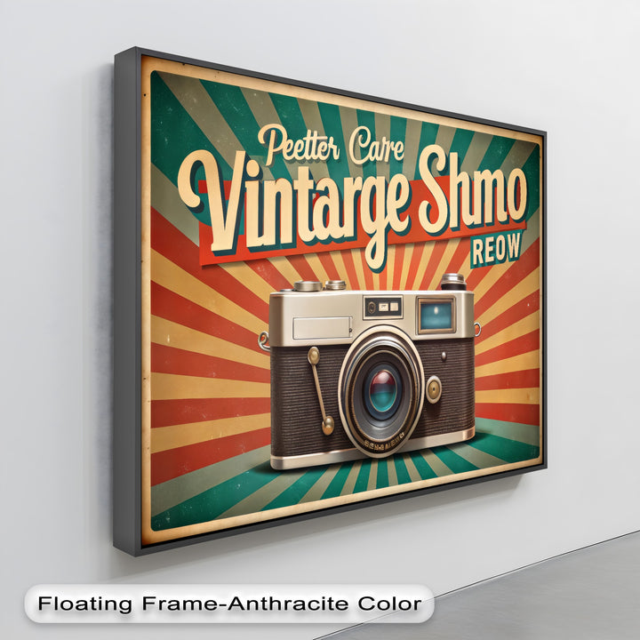 Snapshot Flashback – Retro Camera Burst Canvas Print