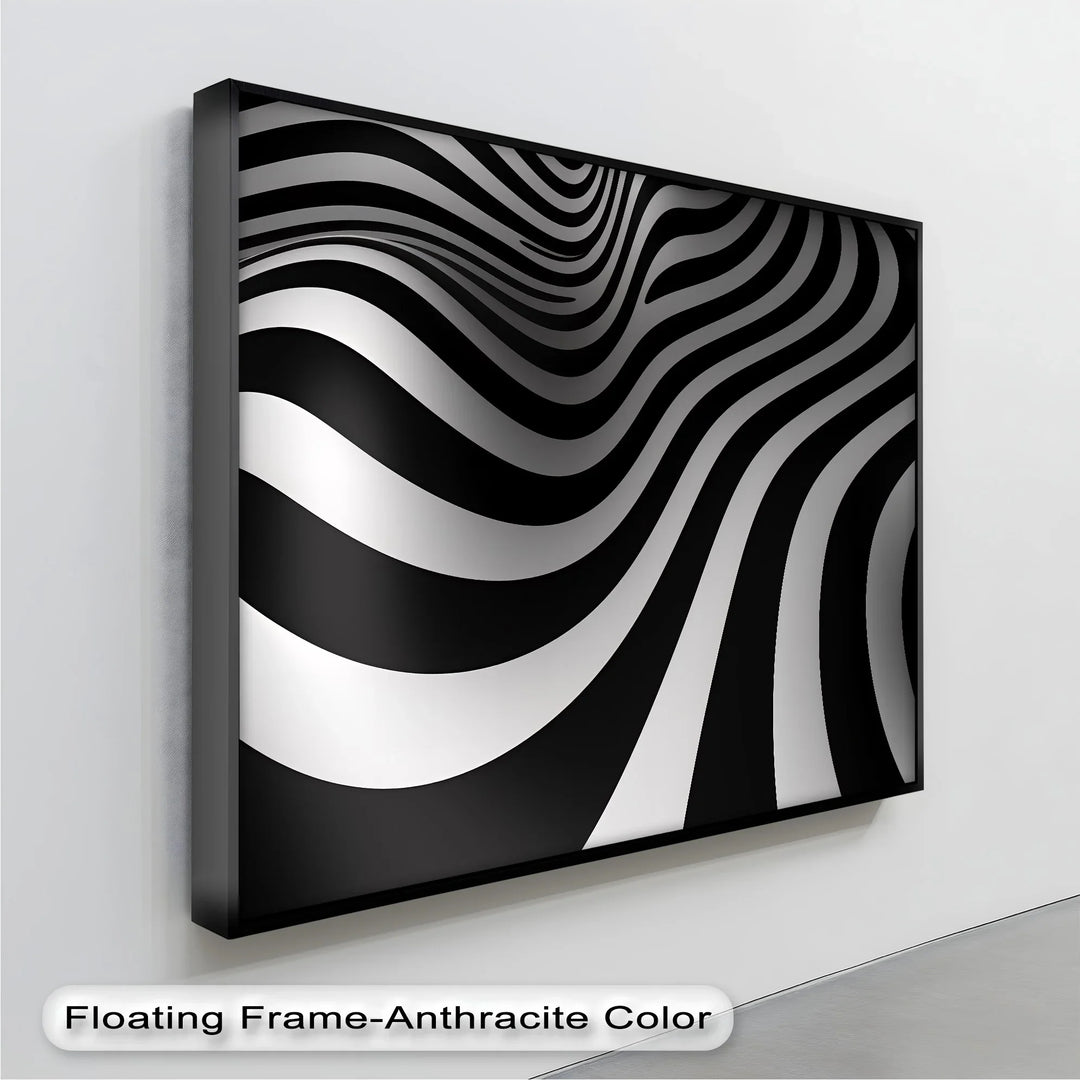 Velvet Currents – Black & White Canvas Print - MyPhotoStation