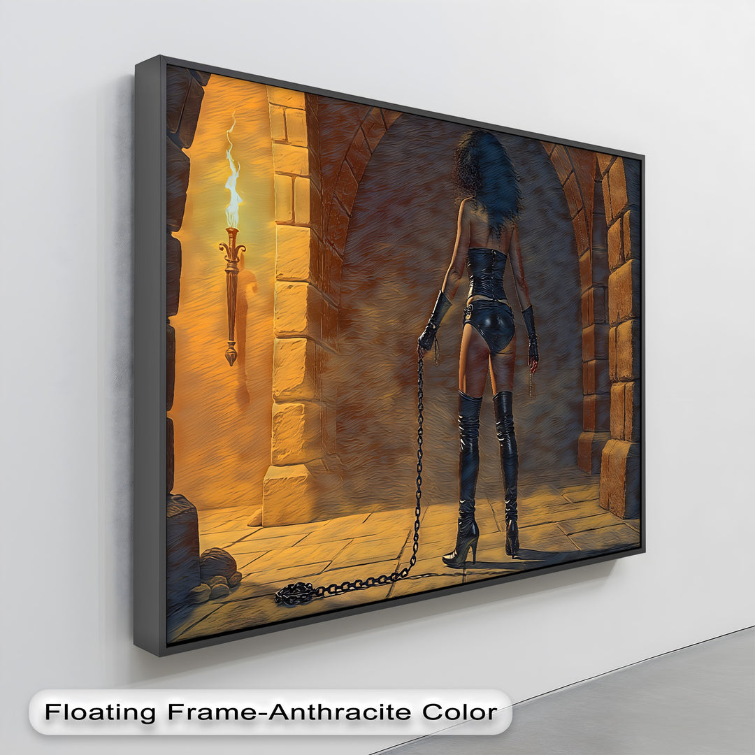 Dungeon Desire – Erotic Framed Canvas Wall Art | Nude Artwork