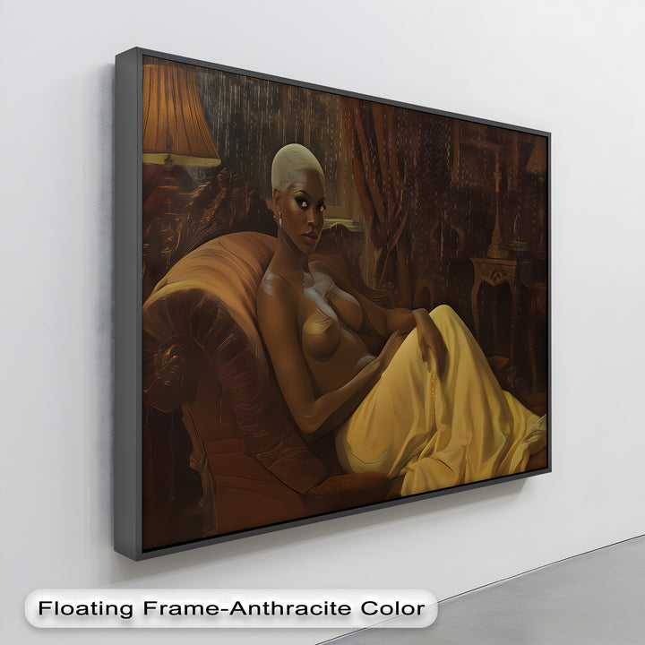 Velvet Rain – Erotic Dark Moody Canvas Wall Art | Framed Art