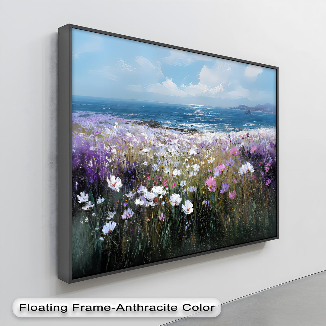 Coastal Bloom – Seaside Wildflower Canvas Print