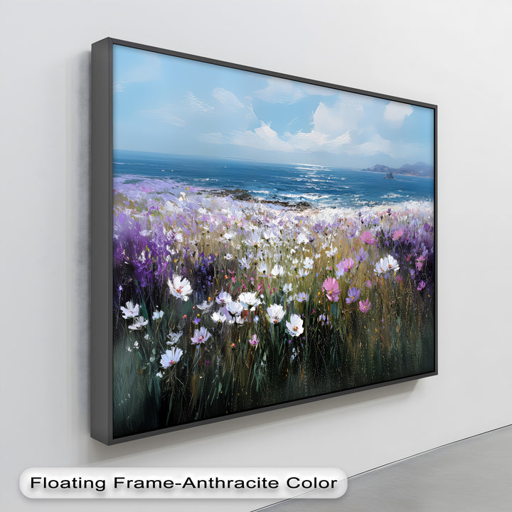 Coastal Bloom – Seaside Wildflower Canvas Print