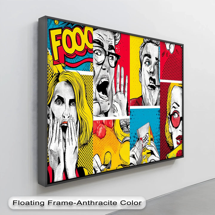 Pop Art Expressions – Comic Strip Style Canvas Print