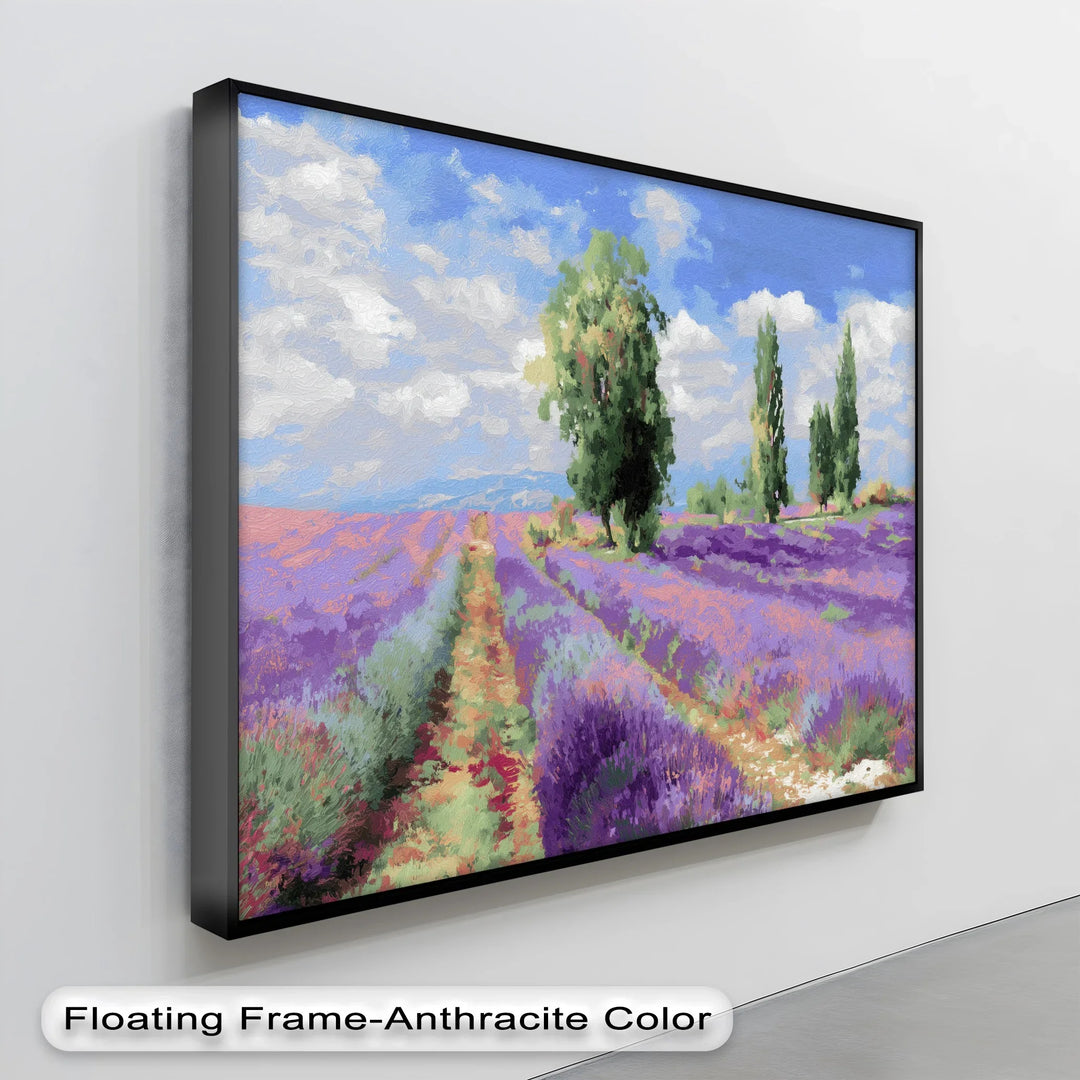 Lavender Fields Under Blue Sky – Canvas Print - MyPhotoStation