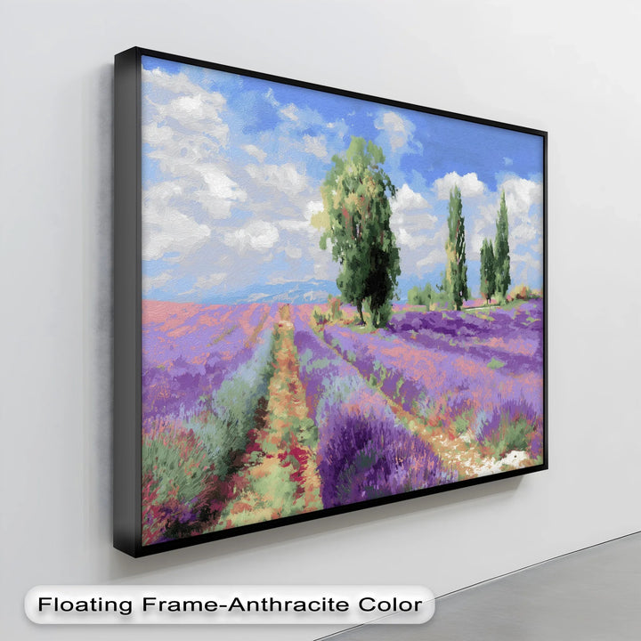 Lavender Fields Under Blue Sky – Canvas Print - MyPhotoStation
