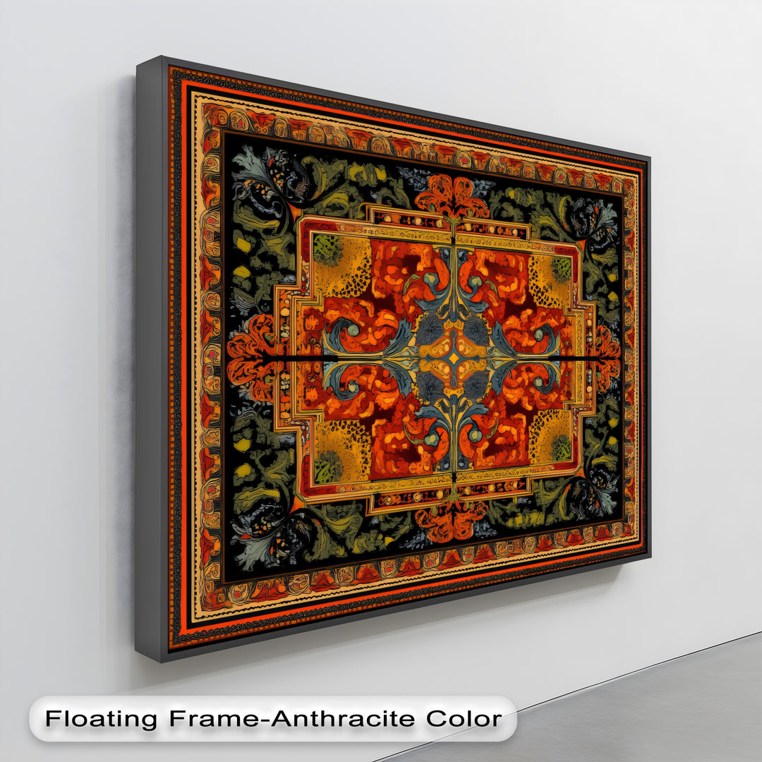 Ornate Floral Elegance – Persian Canvas Print