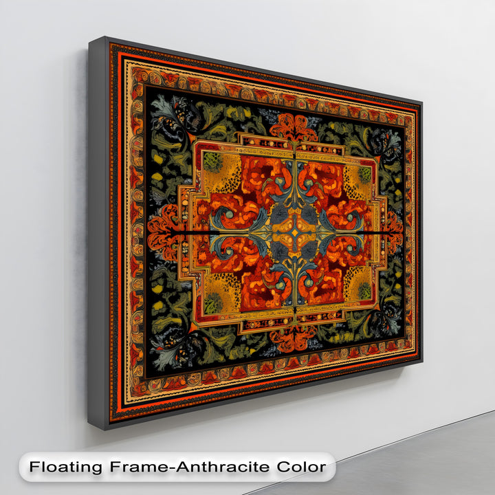 Ornate Floral Elegance – Persian Canvas Print