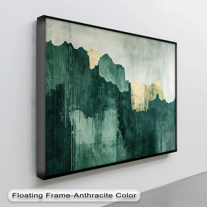 Golden Ridge Mist – Abstract Mountain Landscape Canvas Print - MyPhotoStation