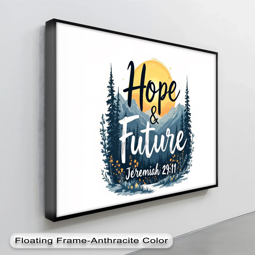 Hope & Future – Jeremiah 29:11 Bible Verse Canvas Print