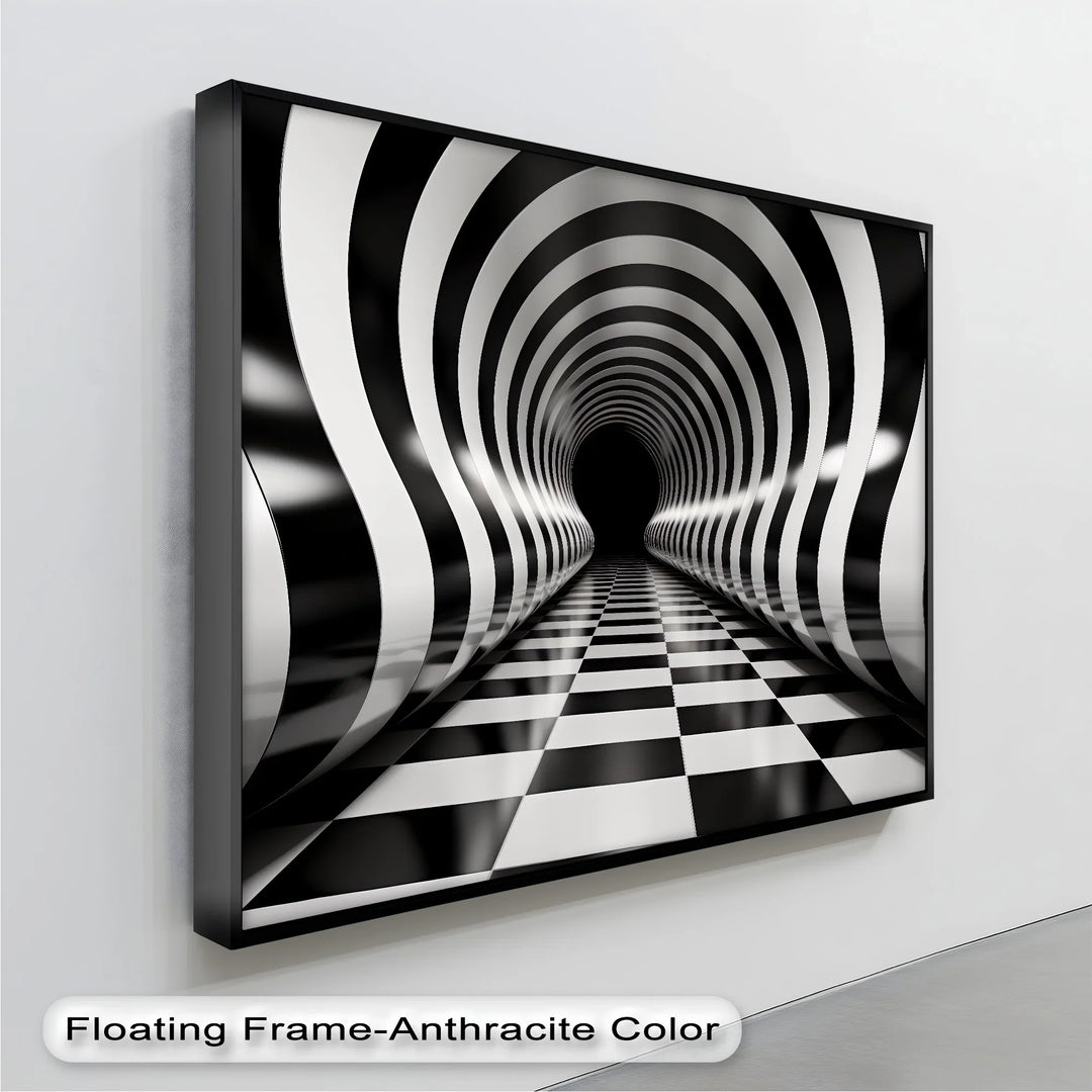 Waves of Infinity – Black & White Canvas Print - MyPhotoStation