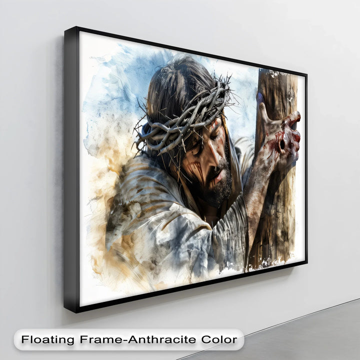 The Final Embrace – Crucified Savior Canvas Print
