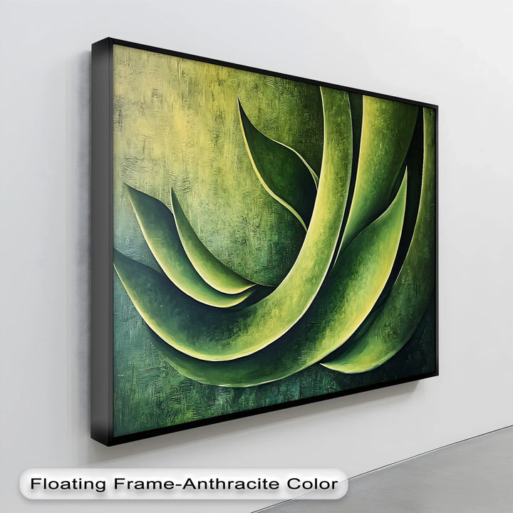 Verdant Motion – Abstract Green Botanical Canvas Print - MyPhotoStation
