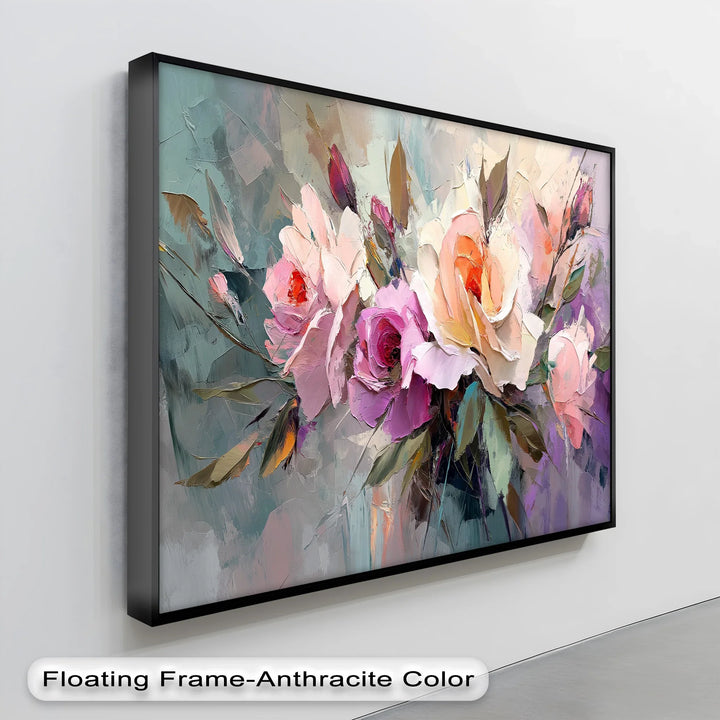 Romantic Rose Garden – Pink Floral Canvas Print - MyPhotoStation