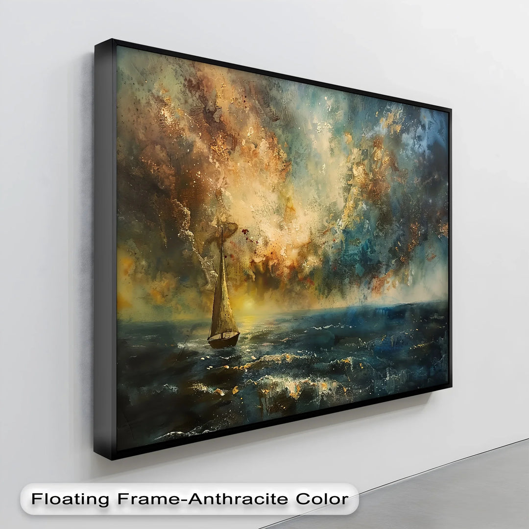 Stormlight Voyage – Dramatic Ocean Canvas Print - MyPhotoStation