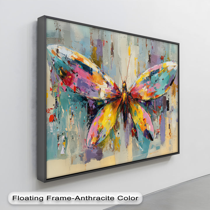 Radiant Transformation – Abstract Butterfly Canvas Print