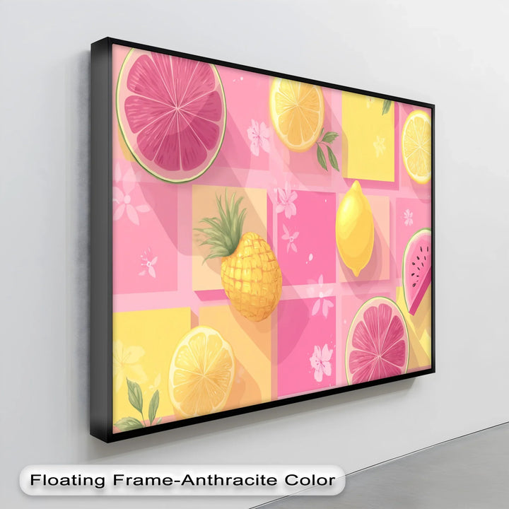 Tropical Fruit Vibes – Colorful Pineapple & Citrus Canvas Print - MyPhotoStation