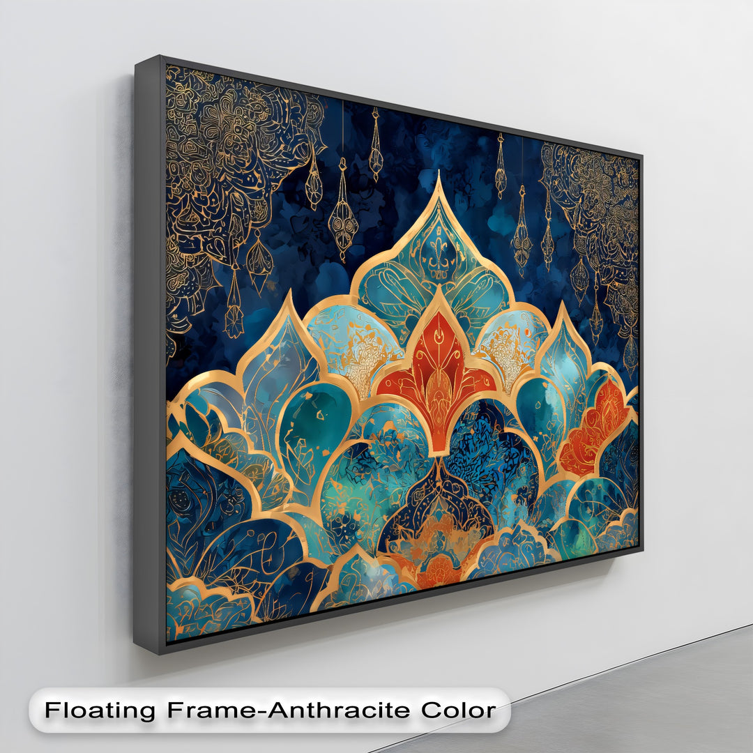Golden Twilight Arches – Persian Canvas Print