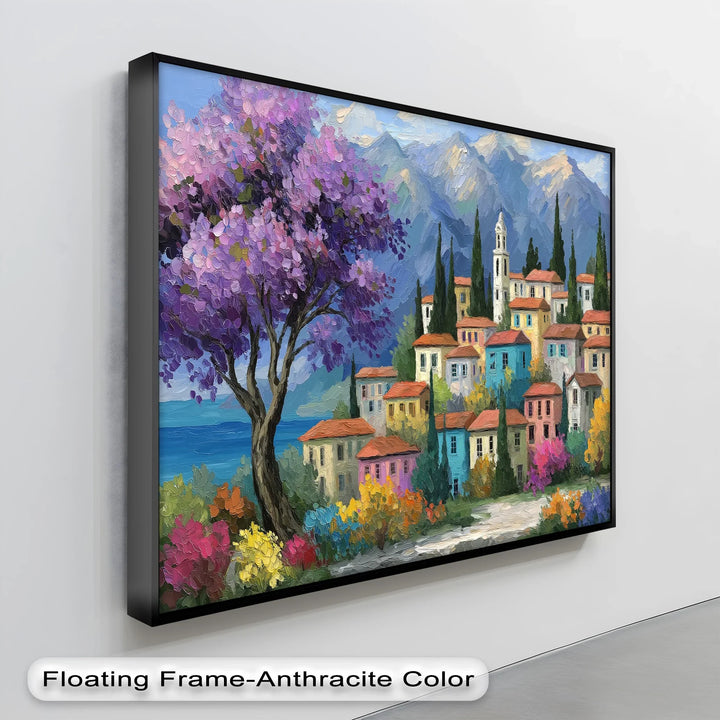 Purple Blossom Village – Canvas Print - MyPhotoStation