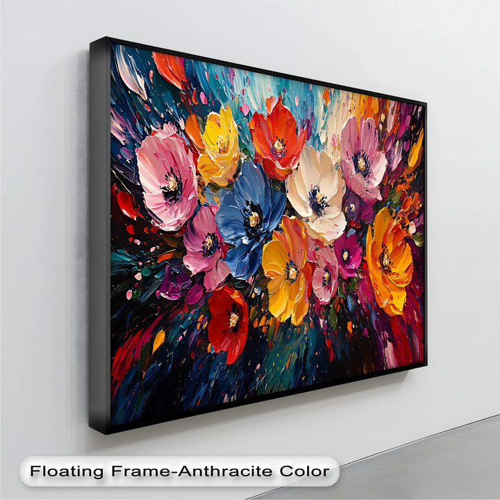 Color Symphony – Vibrant Abstract Flower Canvas Wall Art - MyPhotoStation