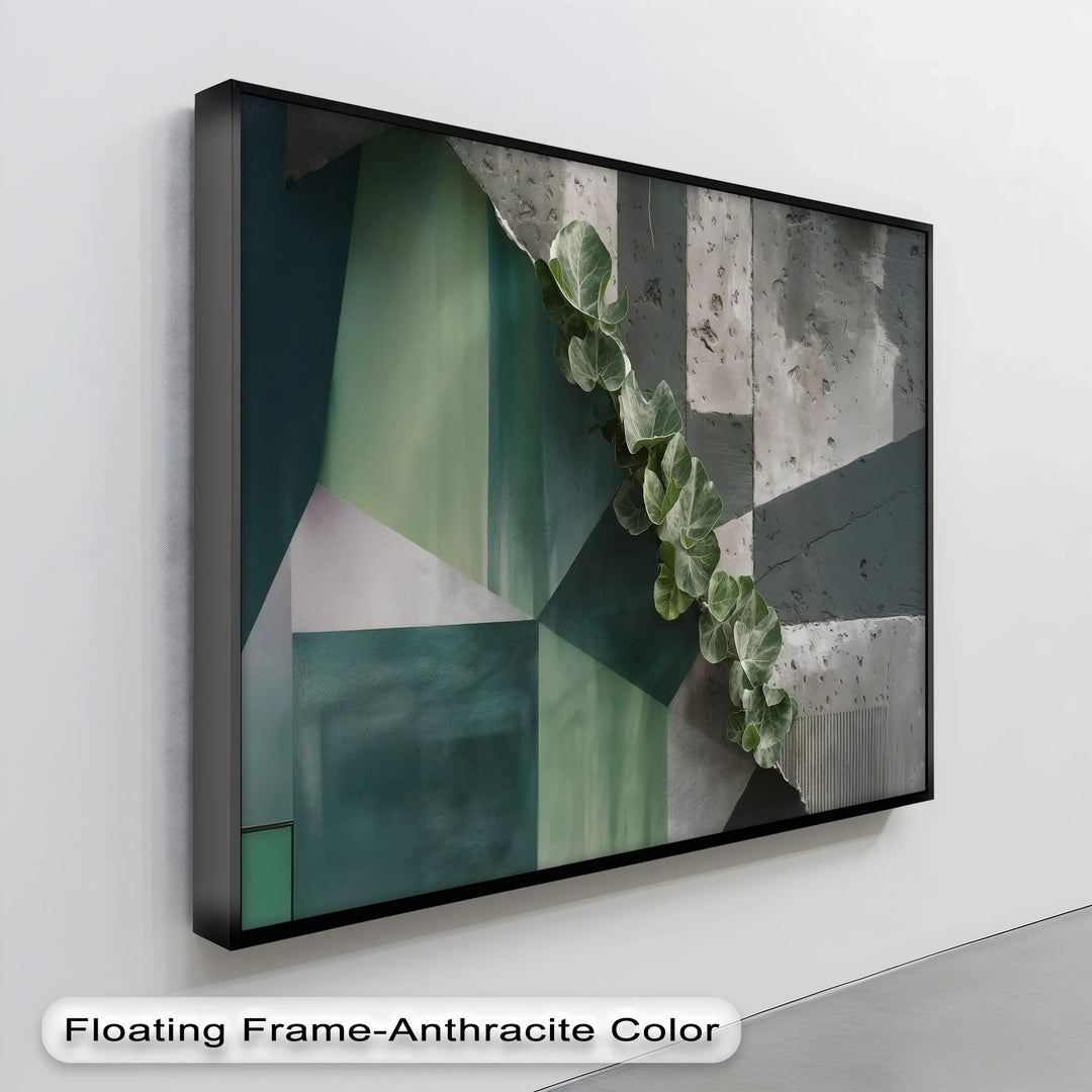 Urban Climb – Geometric Ivy Wall Canvas Print - MyPhotoStation