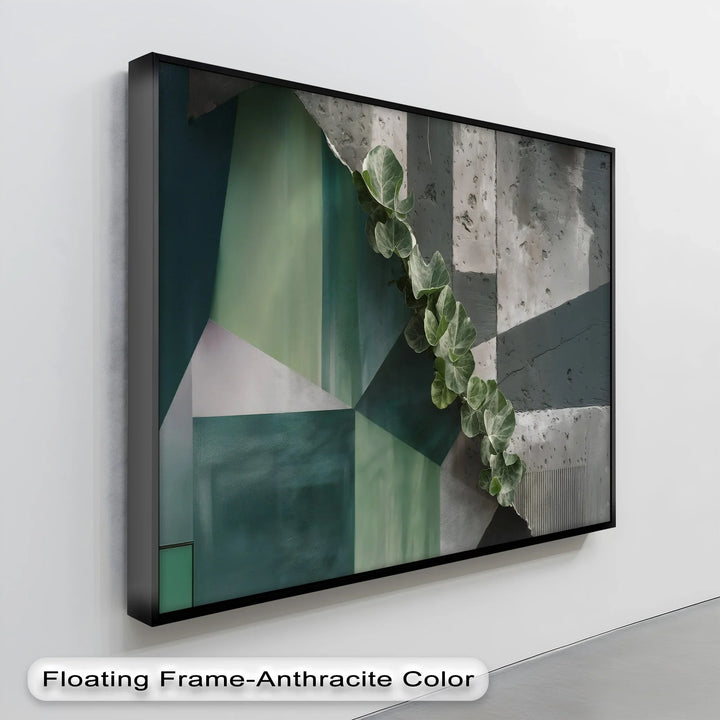 Urban Climb – Geometric Ivy Wall Canvas Print - MyPhotoStation