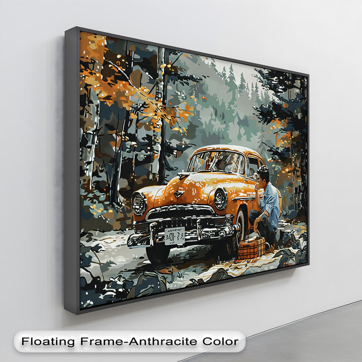 Autumn Reflections – Car Canvas Print