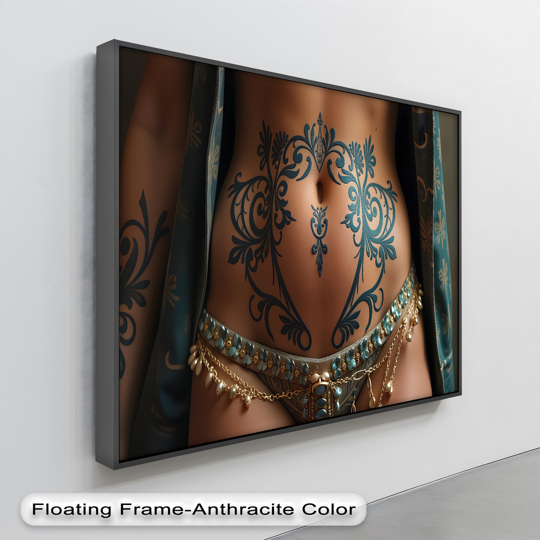 Ornate Desire – Erotic Tattoo Canvas Wall Art | Naked Art