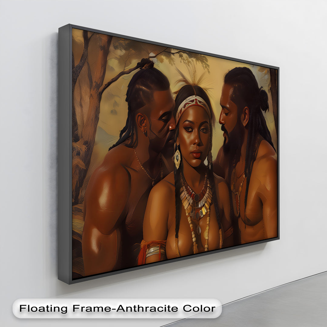 Tribal Seduction – Erotic Tribal Themed Canvas Wall Art | Framed Art