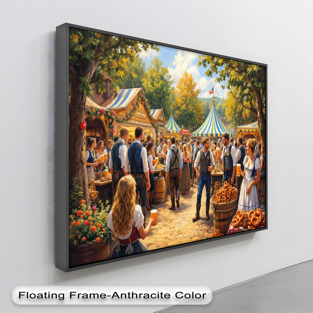 Oktoberfest Celebration – Bavarian Beer Festival Canvas Wall Art | Canvas Art