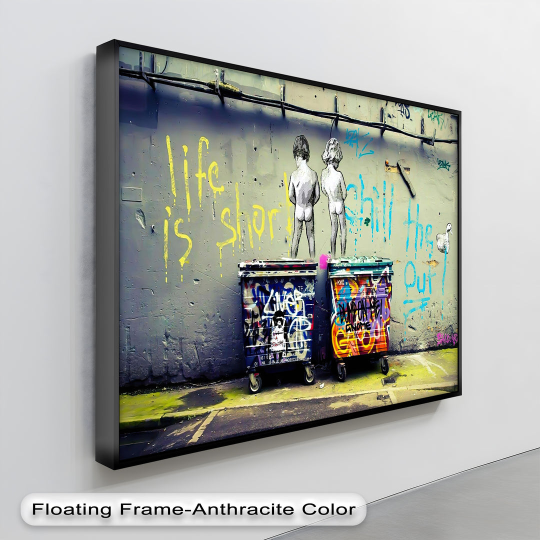 Amalfi Citrus Escape – Stampa su tela con aranceto mediterraneo