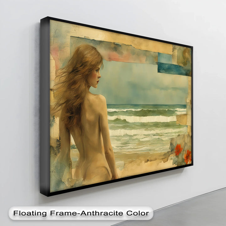 Ocean Muse – Dreamy Nude Seascape Canvas Print - MyPhotoStation