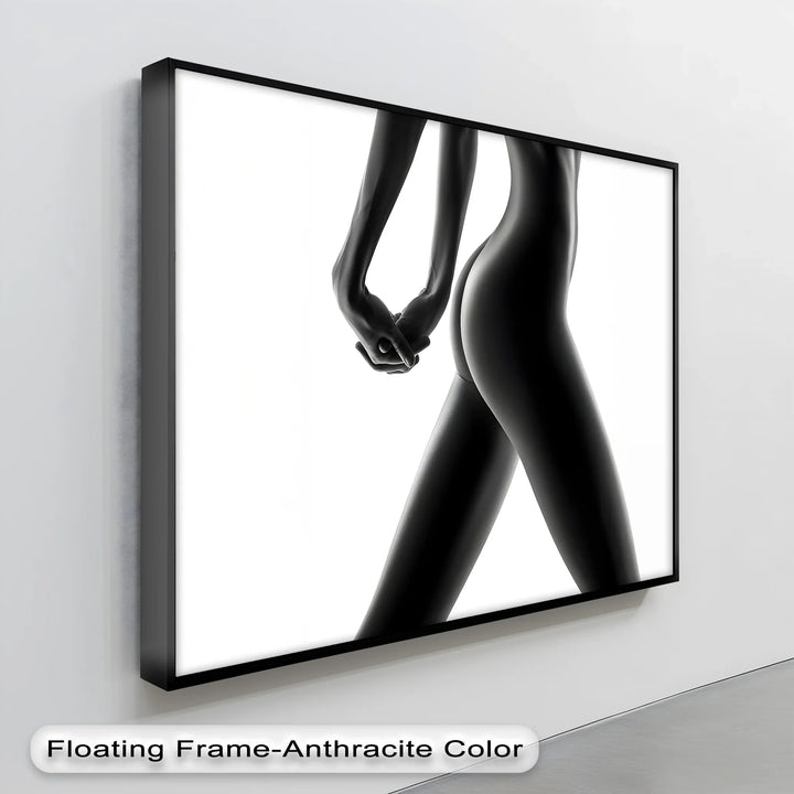 Form in Light – Minimalist Female Silhouette Canvas Print - MyPhotoStation