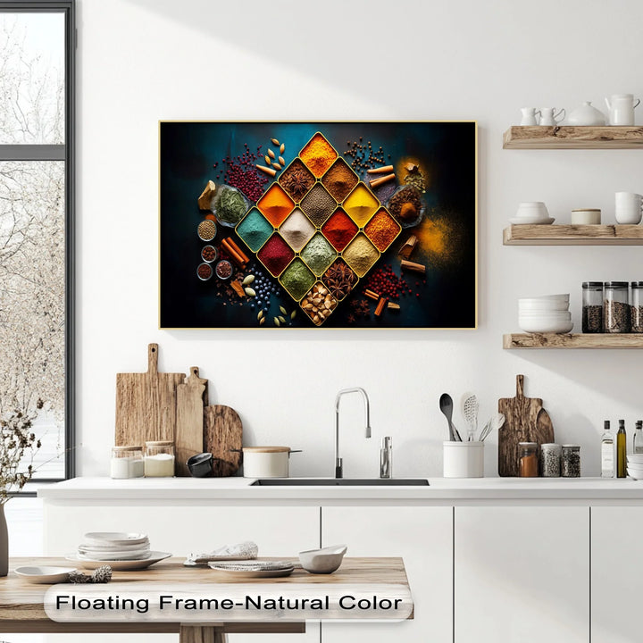 Colorful Spice Grid – Kitchen Canvas Prints - MyPhotoStation
