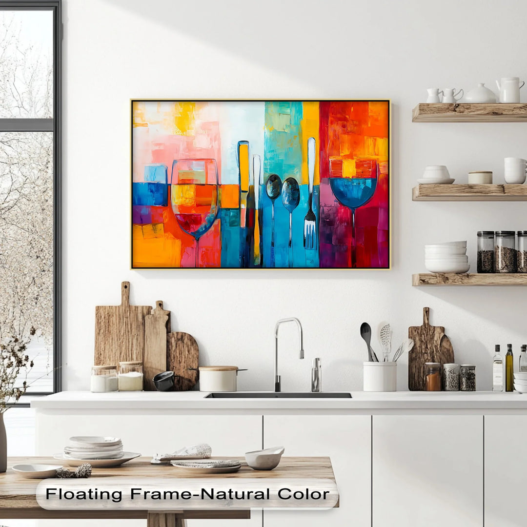 Modern Table Setting – Kitchen Canvas Print - MyPhotoStation